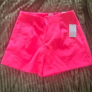 A New Day Women's High Waist Hot Pink Shorts